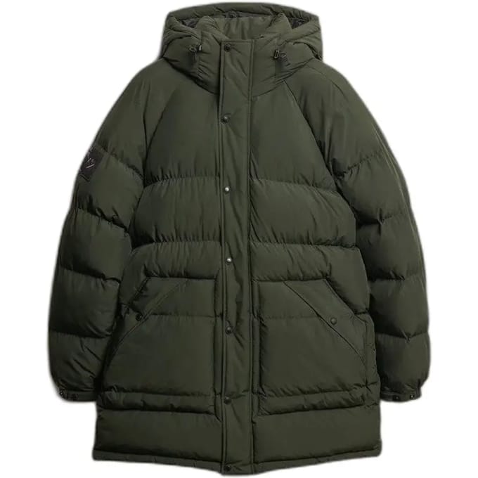 Superdry - XPD Lange Gewatteerde Parka Jas - Heren - Gewatteerde jassen