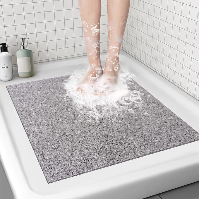 Antislip Douchemat Met Afvoer - Wasbare PVC Badmat Voor Binnendouche