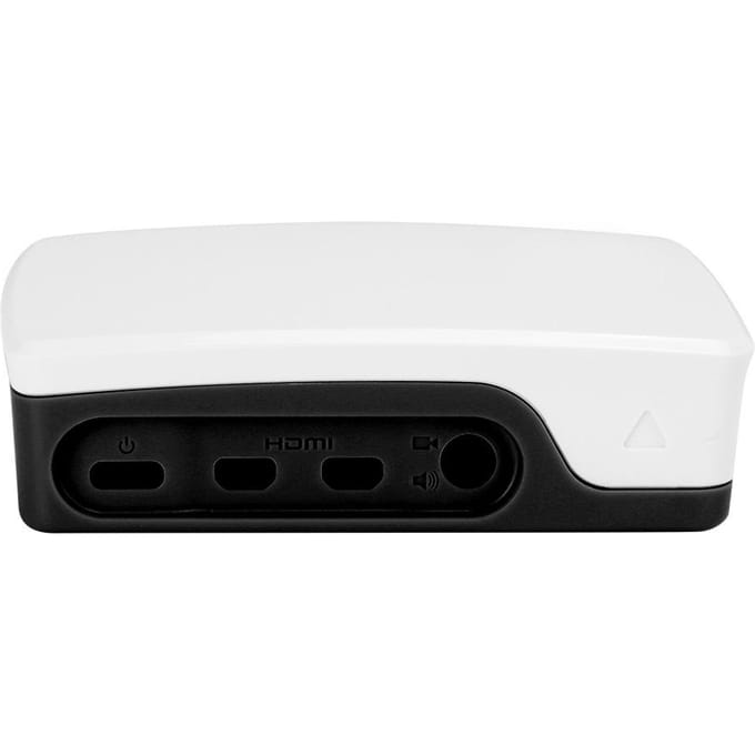ABS-behuizing, zwart-wit, geschikt voor Raspberry Pi 4B, beschermende behuizing, zwart-wit zwart witte kleur