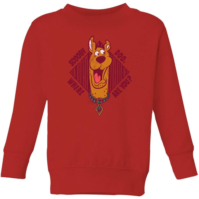 Scooby Doo Where Are You? Kids' Sweatshirt - Red - 122/128 (7-8 jaar)