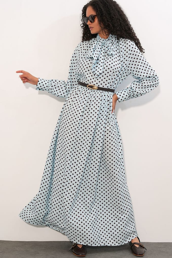 Puntjes Maxi Shirtdress