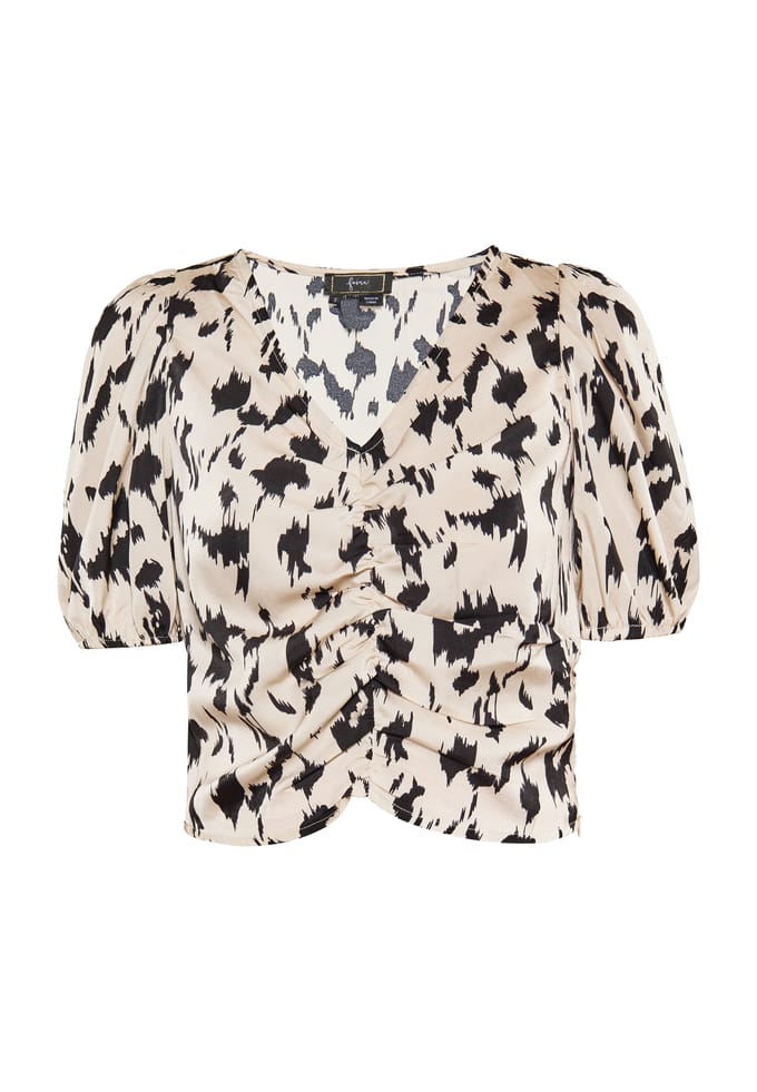 Faina Blouse Dames Beige Veelkleurig