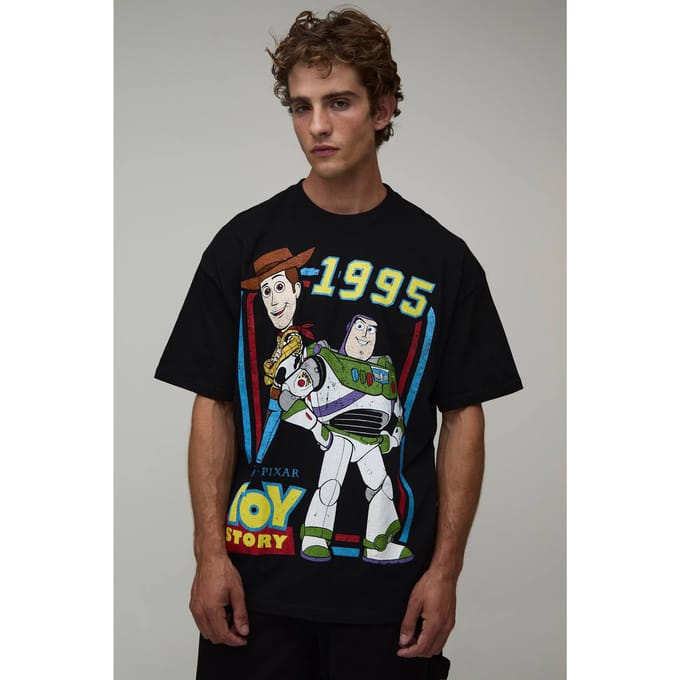 Oversized T-shirt Met Toy Story Licentieprint | Black | Size Large