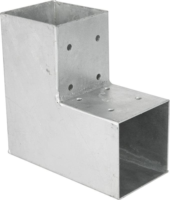 Pergola Hoekverbinding voor 9 x 9 cm palen Kubus model | Per stuk