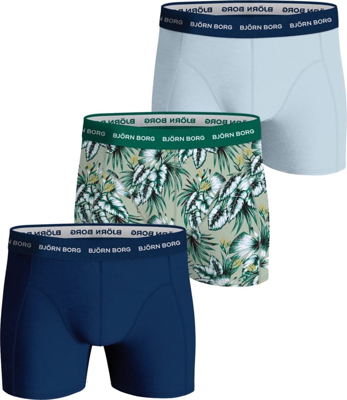 Björn Borg Cotton Stretch boxers - heren boxers normale lengte (3-pack) - multicolor