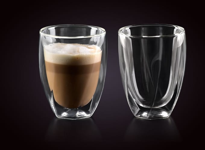 Set van 2 Thermische Dubbelwandige Glazen - 300 ml Elegant