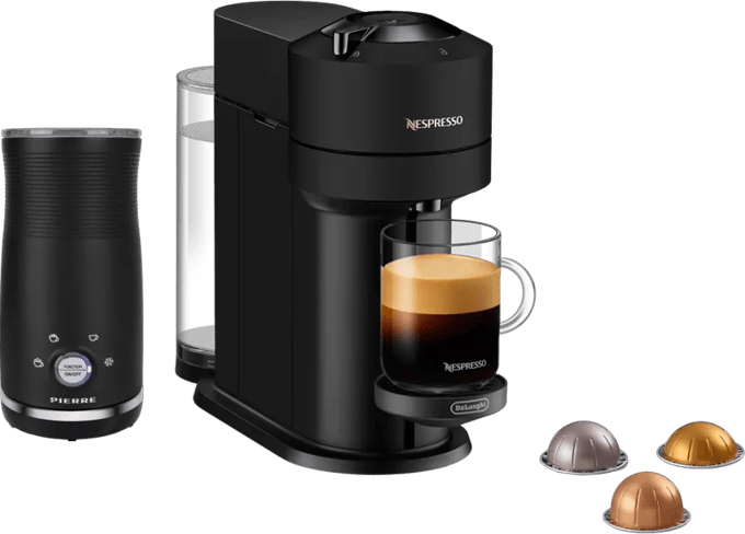 De'Longhi Nespresso Vertuo Next ENV120.BM + Pierre Melkopschuimer