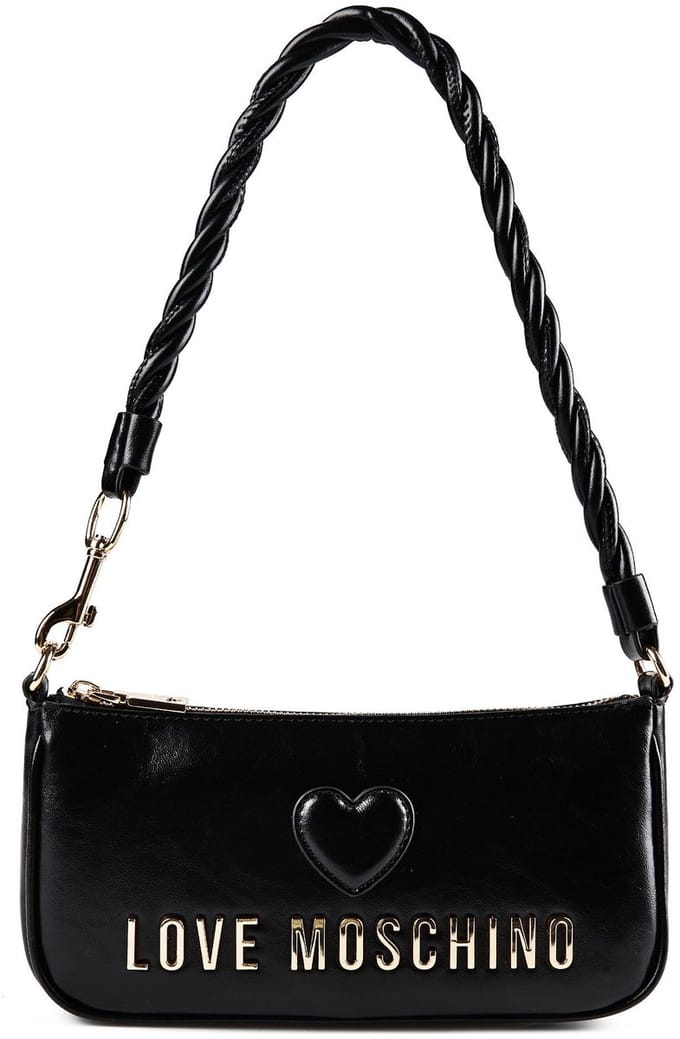 Love Moschino Cipria Schoudertas Leder 25 cm - Dames - nero