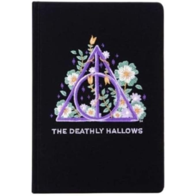 Harry Potter: Deathly Hallows Embroidered Journal - Harry Potter - Insight Editions