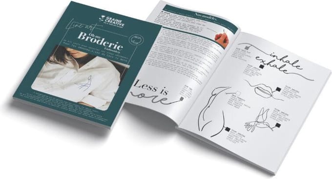 Embroidery kit for clothes - Line art