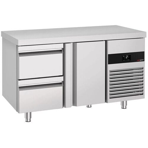 GGM Gastro Kühltisch PREMIUM - 1400x700mm - mit 1 Tür - 2 Schubladen