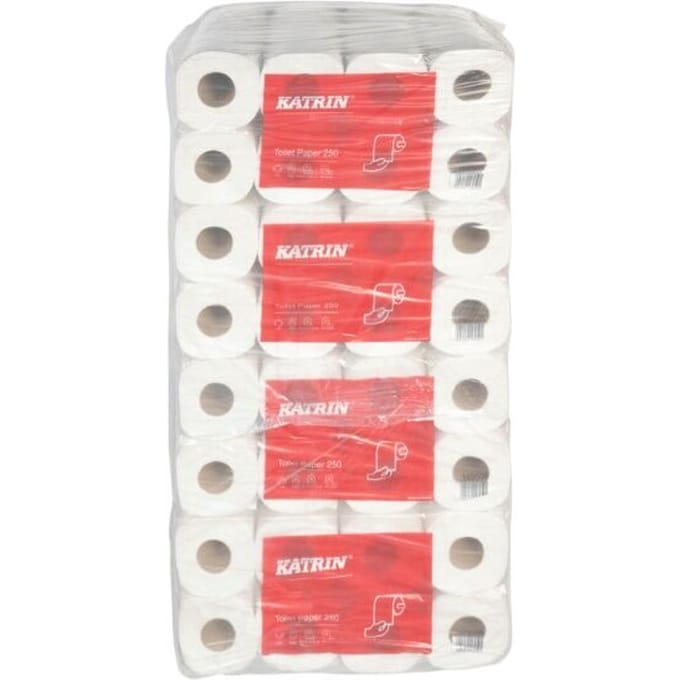 Katrin | Toiletpapier | 2-laags | 250-vel | wit | zak à 64 stuks