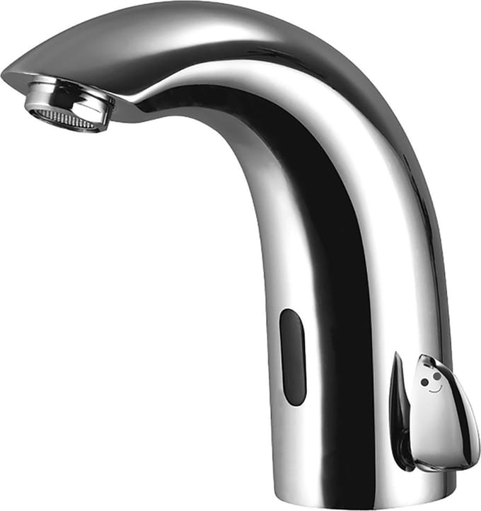 Wastafelkraan met Sensor - Wastafelmengkraan - Versanix Sensin - Opbouw - Rond - Chroom