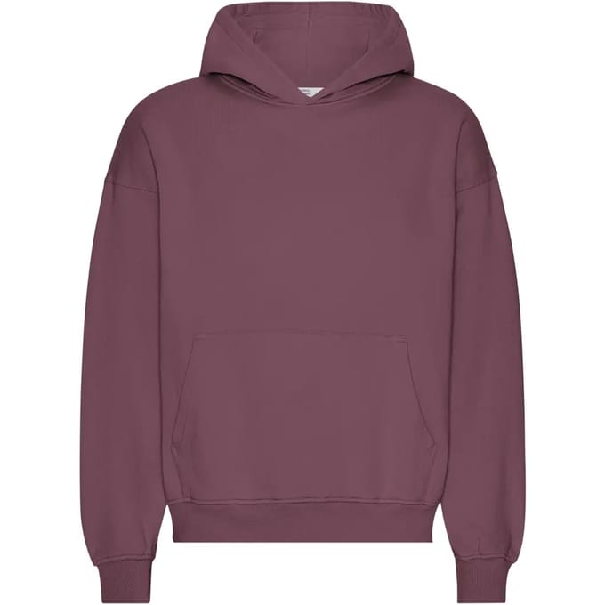 Oversized sweatshirt met capuchon Colorful Standard Organic Dusty Plum