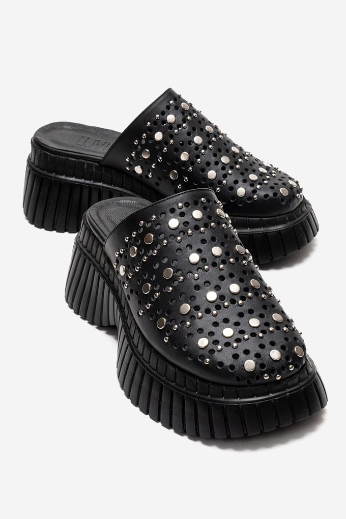 Harlow Leren Platform Sandaal