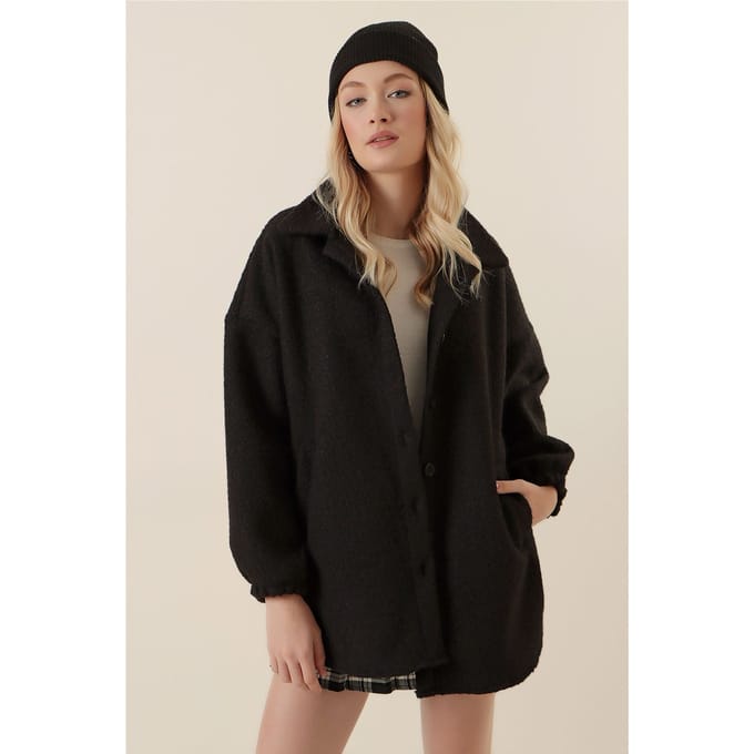 Gestructureerde Gabardine Overhemdjack