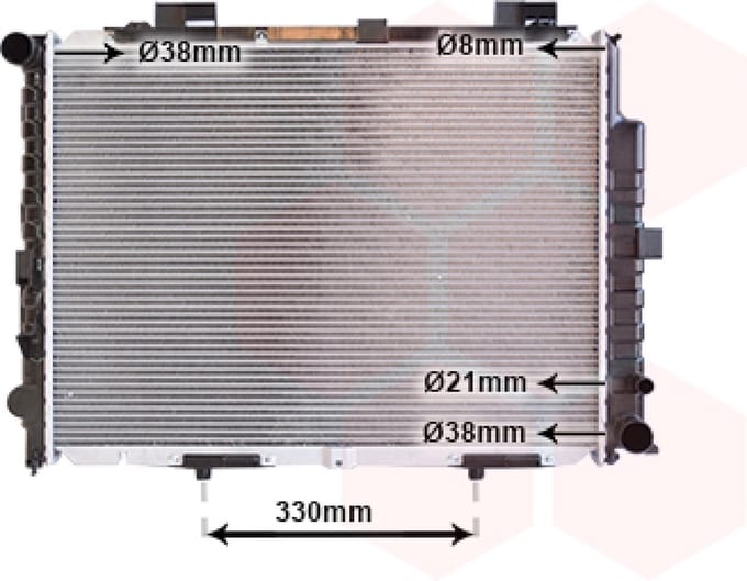 Van Wezel - RADIATOR VOOR MERCEDES BENZ E-CLASS W210 1995-1999 2105003203