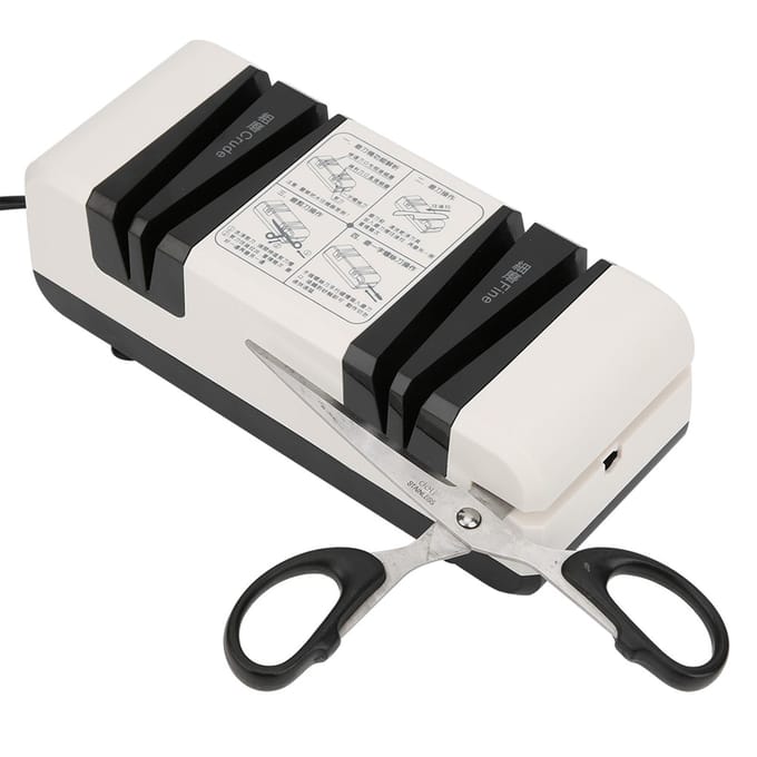 Multifunctionele Automatische Elektrische Messenslijper Keukenmes Schaar Slijpmachine CN rood/zwart