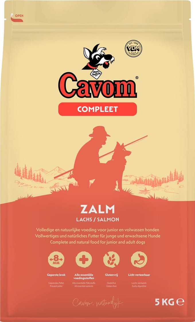 Cavom compleet Zalm - geperste brokken - 5kg