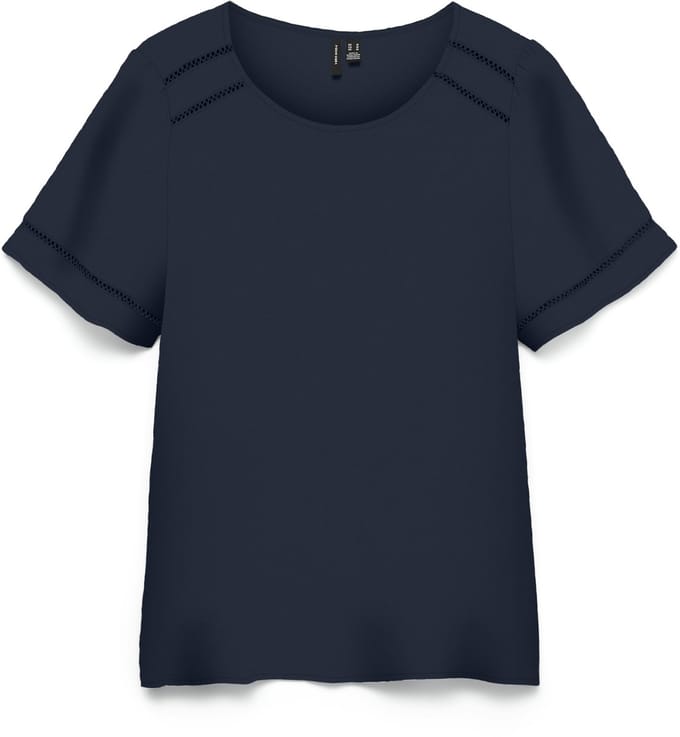 VERO MODA - VMMENNY LACE SS TOP WVN GA - Dames - Blouses