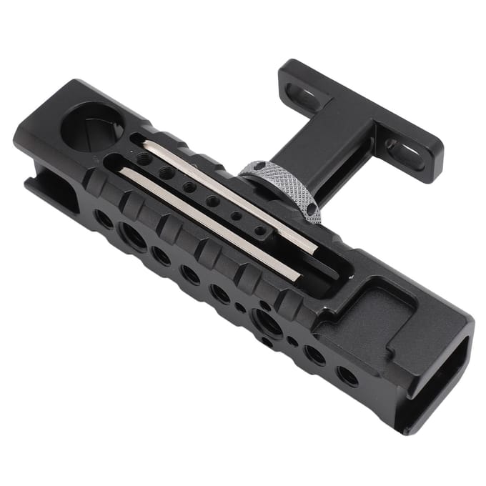 Camera Kooi Bovenhandvat Verstelbaar Anti-Slip Universeel Camera Video Rig Handvat Grip met Cold black