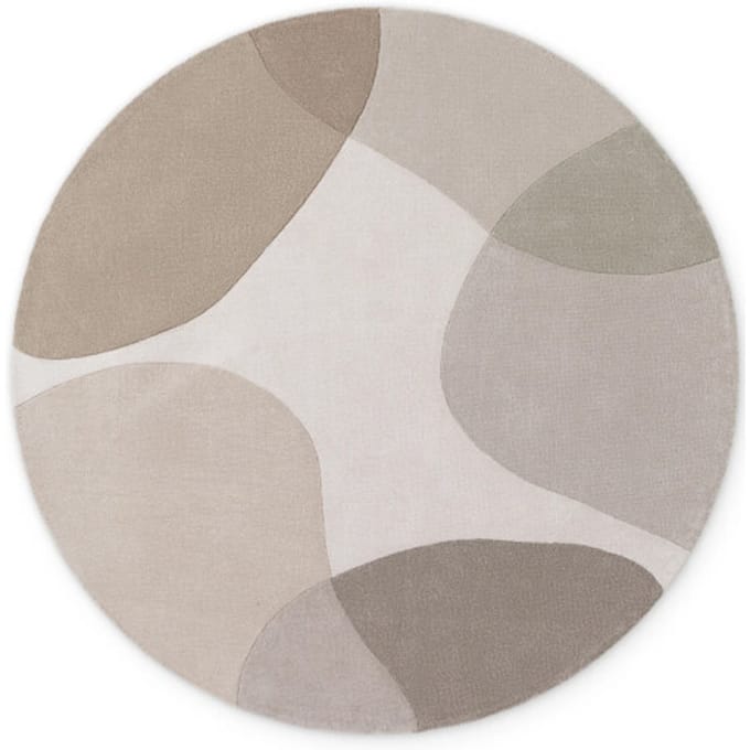Ted Baker Ted baker hackney wol vloerkleed rond grijs- 200 cm rond
