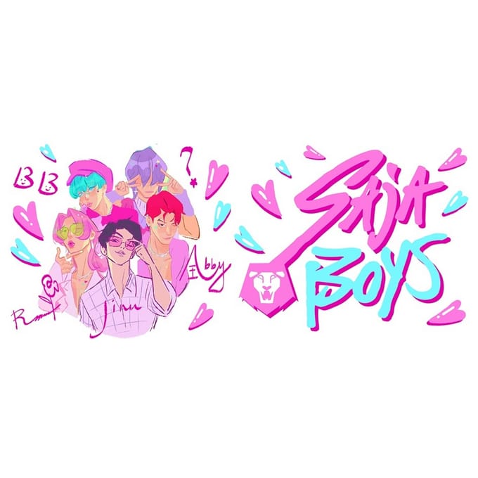 K-Pop Demon Hunters Saja Jongensmok (Wit)