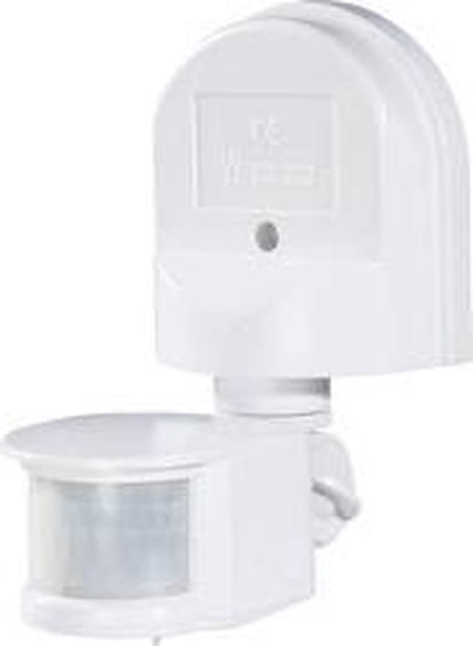 Renkforce 1296294 PIR-bewegingsmelder Wand 180 ° Relais Wit IP44