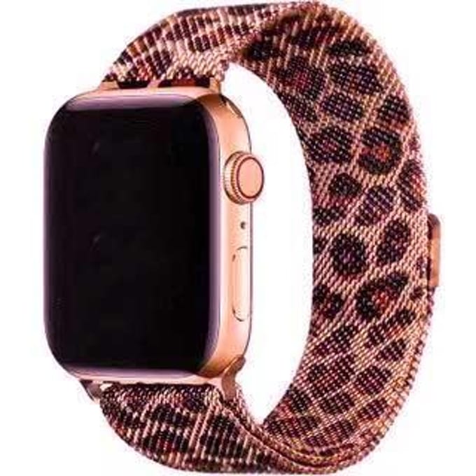 2+1 | Apple Watch Bandje Solaro - Milanese - Leopard