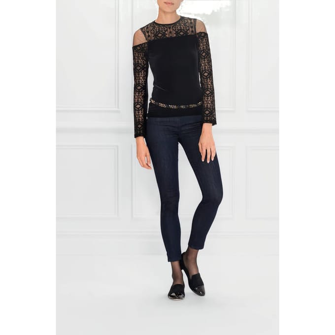Anne Fontaine Sancy Black Größe: 36 | Blusen Outlet | Damen | Schwarz