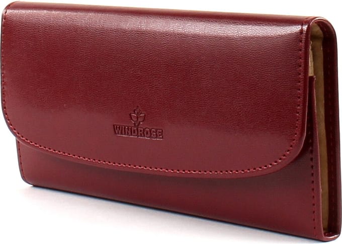 WINDROSE sieradendoos Merino Jewellery Roll Red rood