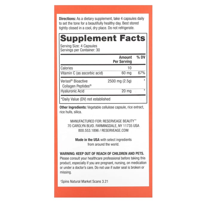 Collageensupplement, 120 capsules