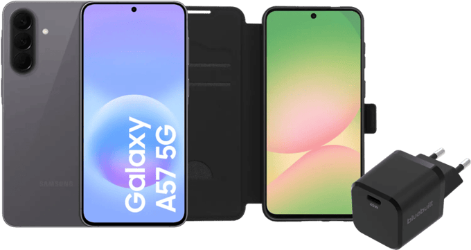 Samsung Galaxy A57 128GB Grijs 5G Enterprise Edition + Basis Accessoirepakket