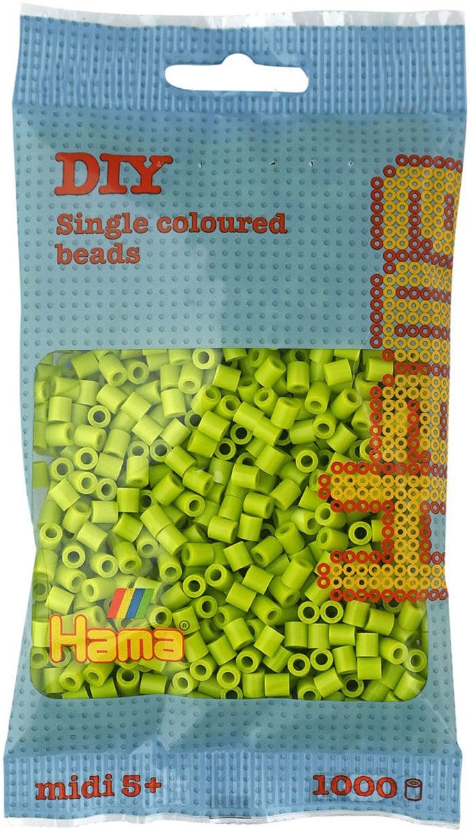 Hama Kralen 1000st nr. 104 lime Strijkkralen & -parels