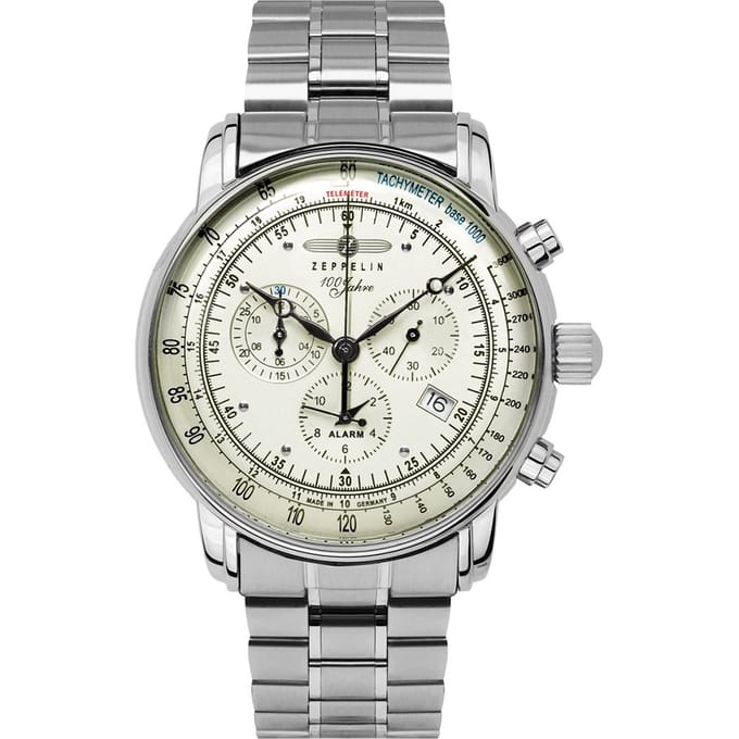 Zeppelin 8680MB-3 100 Jahre Zeppelin chronograaf horloge 42 mm