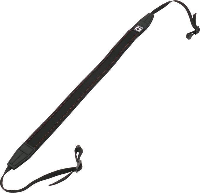 Caruba Camera Neckstrap slim type (black+red)