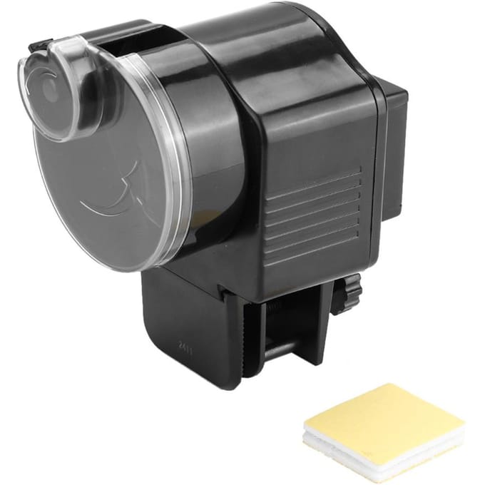 Aquarium Maison Aquarium Distributeur Automatique de Nourriture Minuteur Noir gray