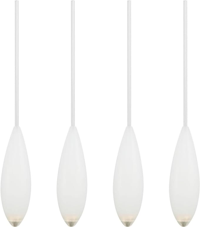 Vliegvissen Drijvers - Inline Floats - Lange Afstand Vissen - Langzaam Zinkend Ontwerp - 10g Gewicht - Wit