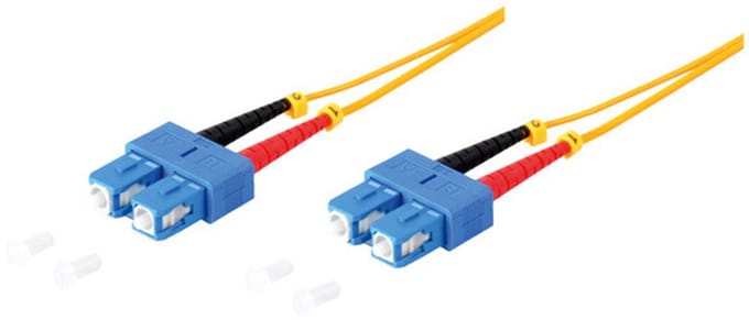 Duplex Patchkabel SC/SC 9/125µ, OS1/OS2 gelb 2m