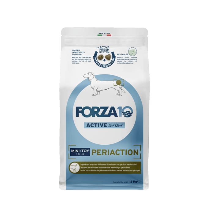 3x 1,5kg Forza10 Active Line - Mini/Toy Periaction droog hondenvoer