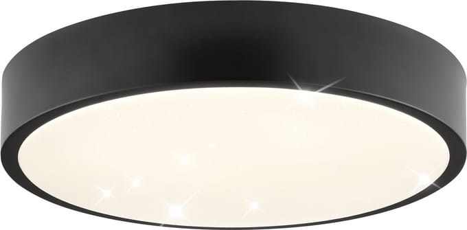 Brilliant Slimline Starry - Ø 29.3 cm - LED 6W - 4000K - Zwart/Wit