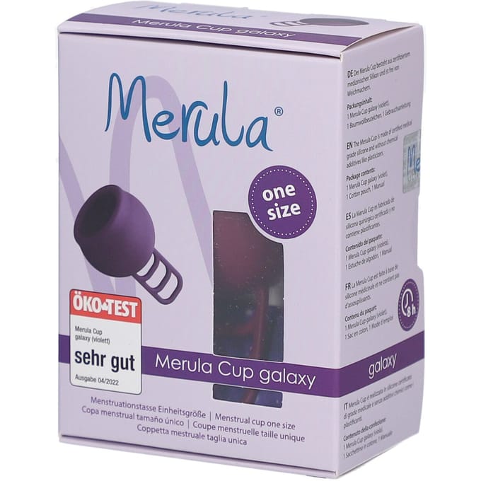 Merula herbruikbare menstruatiecup - galaxy paars
