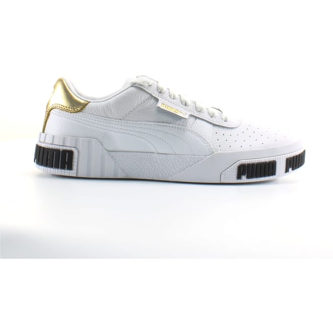 Puma Cali Bold Wit Leer Dames Veterschoenen 371207 01