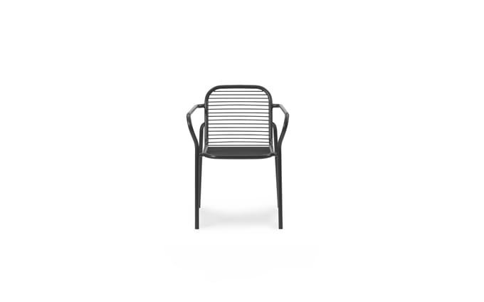 Normann Copenhagen Vig Garten Armleunstoel - zwart/zwart