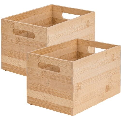 W5 Bamboe opbergbox (klein, 2 stuks)