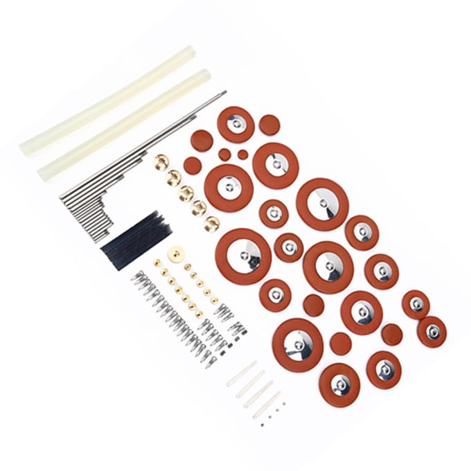 1 Set Altsaxofoon Reparatiegereedschap Altsax Muziekinstrument Schroeven Pad Moer DIY Accessoires brown