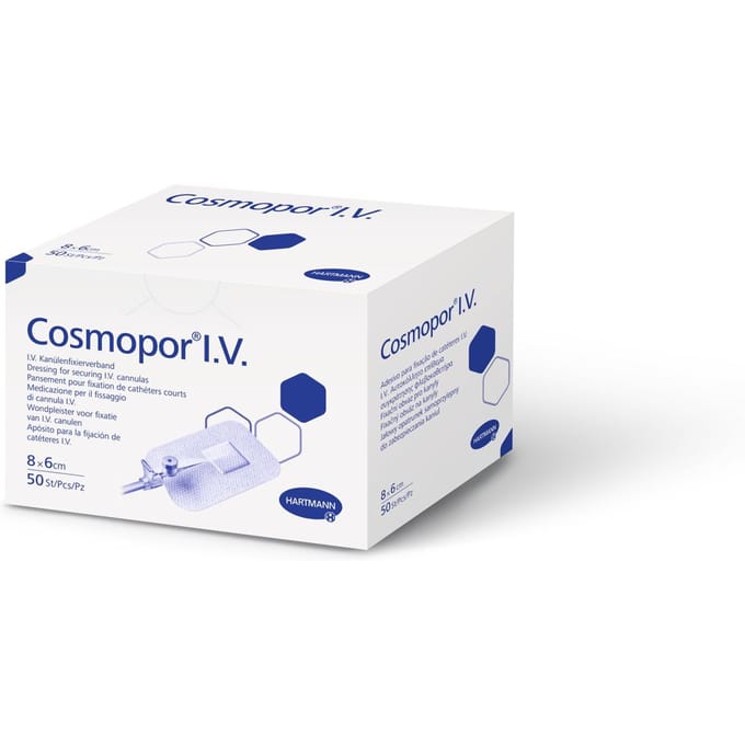 Hartmann Cosmopor I.V. Steriel 6 x 8cm 900805 50 Pleister