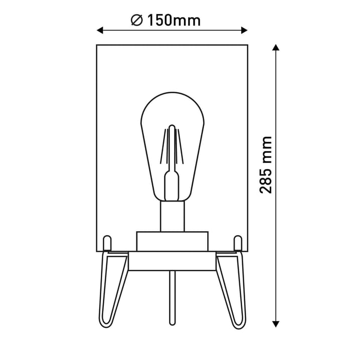 Näve LED buiten sfeerlamp Lonna, batterij, glas, metaal