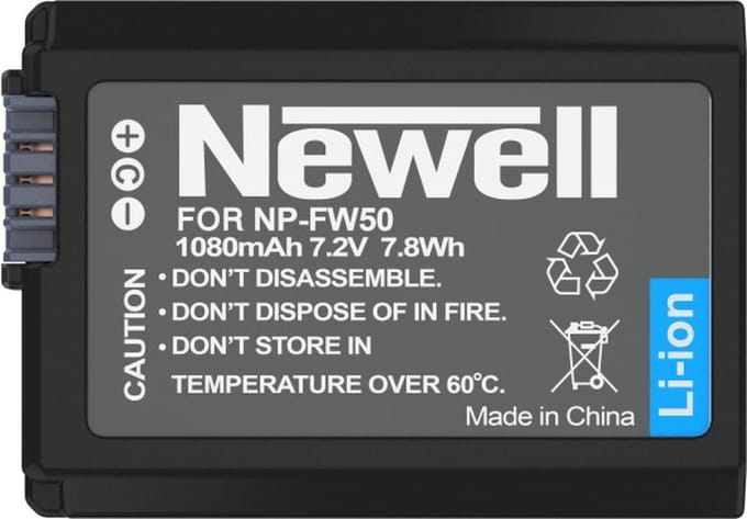 Newell DUAL-Channel Charger Set en 2x NP-FW50 Accu's