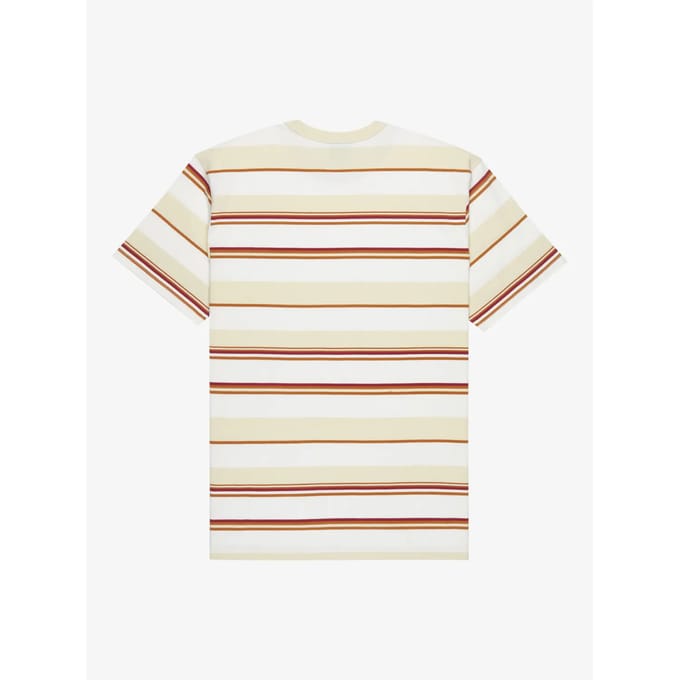 Quiksilver Lekoni Stripe T-shirt Met Korte Mouwen Wit XL Man